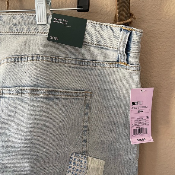 Wild Fable denim patchwork shorts - Picture 2 of 3